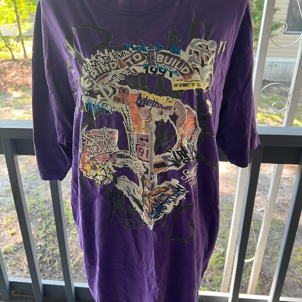 South Pole Purple Graphic T-Shirt